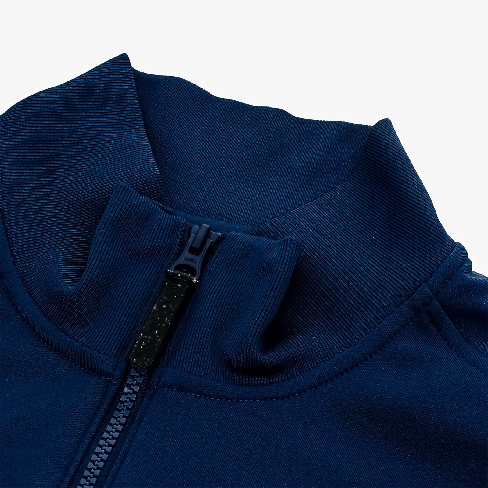 CASACA DE BUZO AZUL Y BLANCO