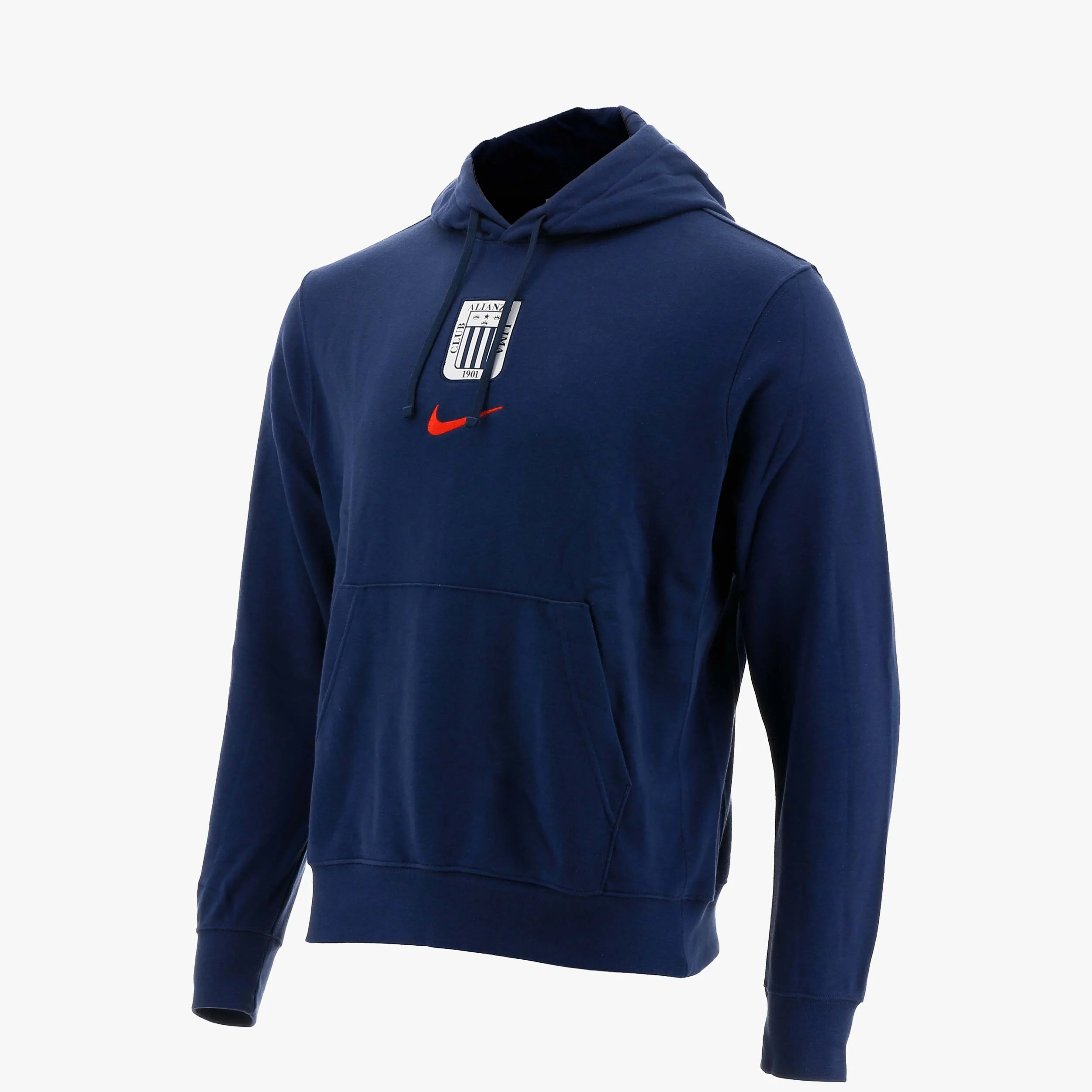 Polera de Algodón con Capucha - Azul