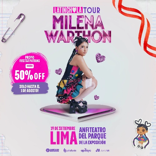 Milena Warthon – LATINCHOLA TOUR (Lima) - Conciertos en Lima