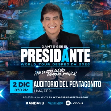 PRESIDANTE 2026 | World Tour Despedida - Dante Gebel