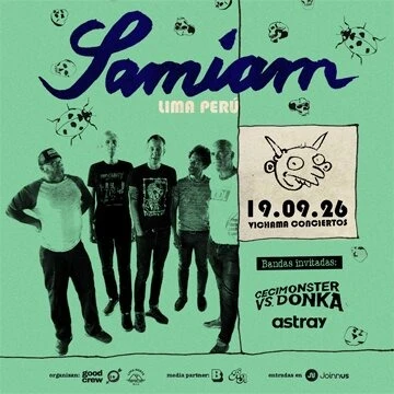 SAMIAM en Lima - Conciertos en Lima
