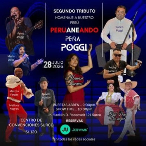 SEGUNDO TRIBUTO A LA PEÑA POGGI “HOMENAJE A NUESTRO PERU” - Conciertos en Lima
