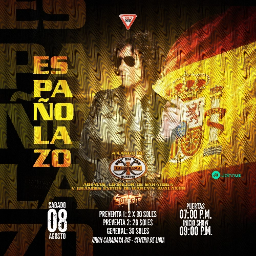 Españolazo en Honor a Enrique Bunbury - Conciertos en Lima