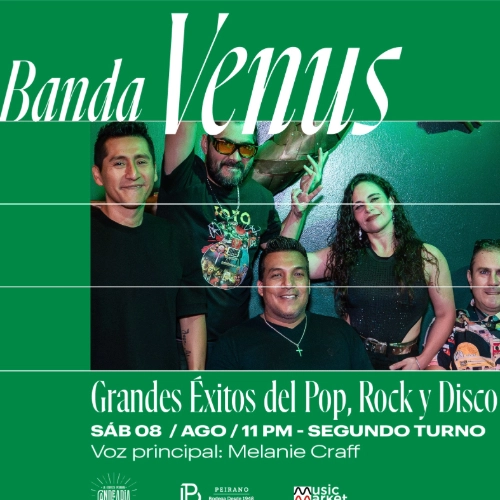VENUS - Pop, Rock & DISCO. 8 agosto. Cocodrilo Verde - Conciertos en Lima
