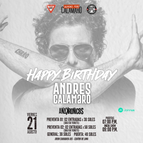 H. B. Calamaro - Conciertos en Lima