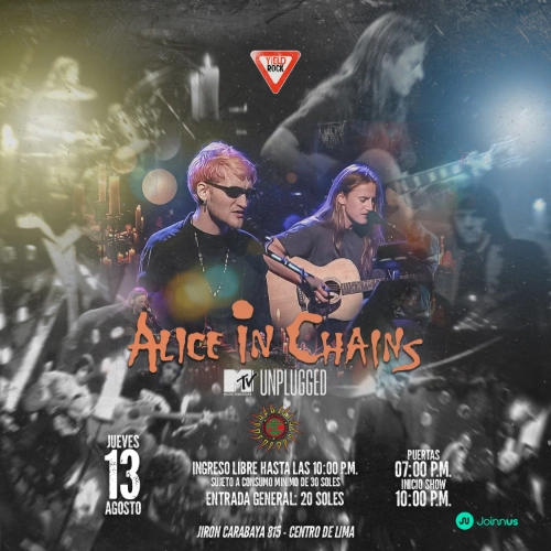 30 Aniv. Mtv Unplugged de Alice In Chains - Conciertos en Lima