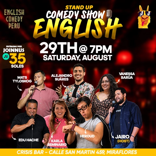 English Stand Up Comedy Show - Teatro en Lima