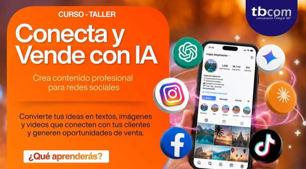 Nuevo Curso-taller: “conecta y Vende con Ia: Crea Contenido Profe