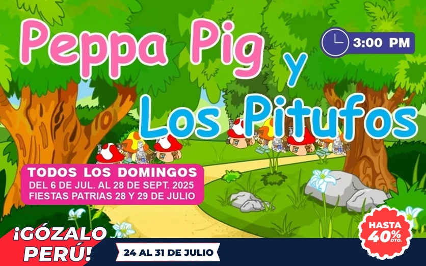 LAS AVENTURAS DE PEPPA PIG Y LOS PITUFOS FESTIVAL DE TEATRO INFANTIL 2025