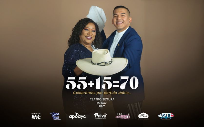 ! 55 + 15 = 70 ! “Celebremos por partida doble” / Bartola y José Luis Romero Paiva