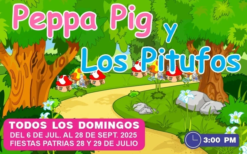 LAS AVENTURAS DE PEPPA PIG Y LOS PITUFOS FESTIVAL DE TEATRO INFANTIL 2025