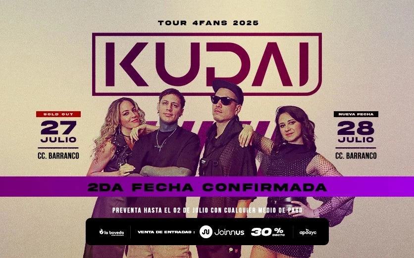 Kudai Tour 4Fans - 28 de Julio