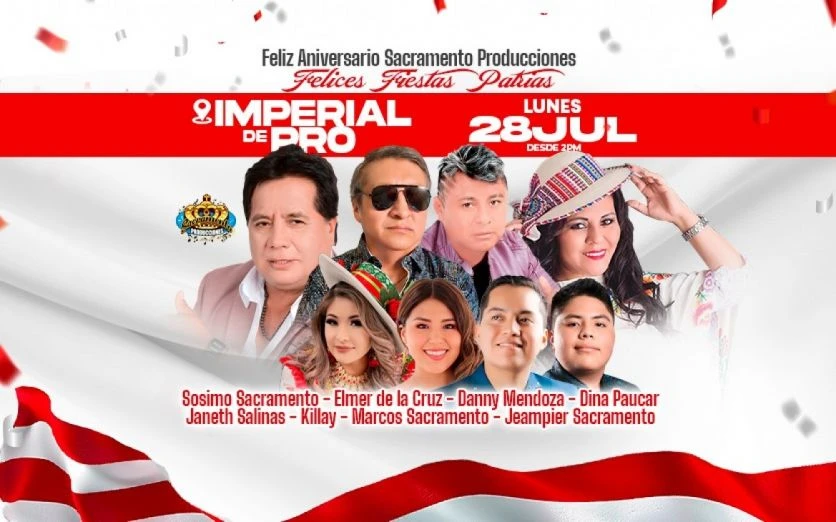 Feliz Aniversario Sacramento Producciones