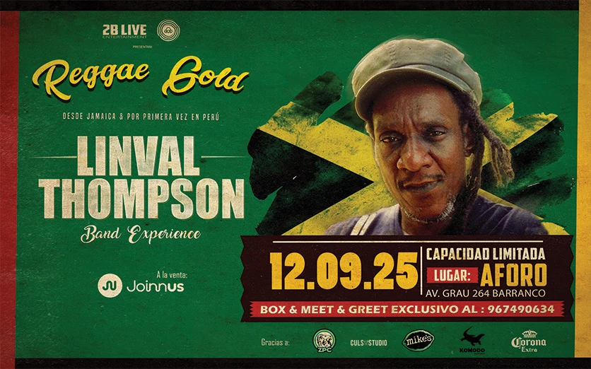 DESDE JAMAICA LINVAL THOMPSON POR PRIMERA VEZ EN PERÚ