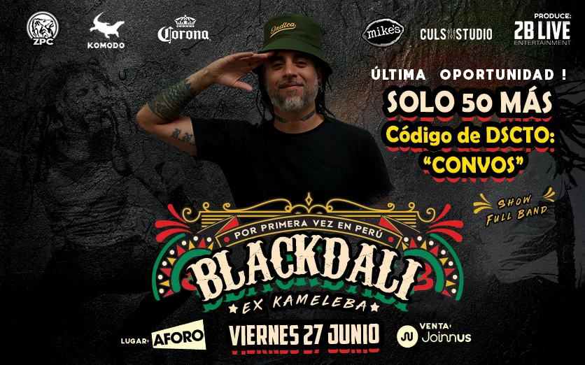 BLACKDALI & BAND (EX KAMELEBA) POR PRIMERA VEZ EN PERÚ