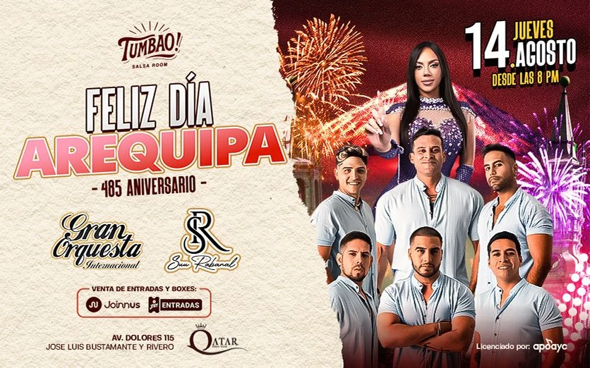 FELIZ DÍA AREQUIPA - LA GRAN ORQUESTA y SUU RABANAL en TUMBAO