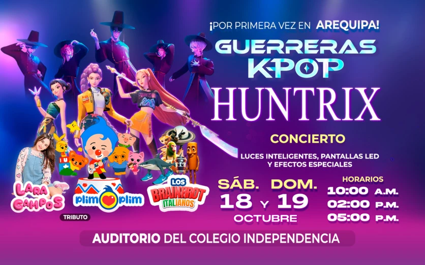 GUERRA K-POP HUNTRIX CONCIERTO