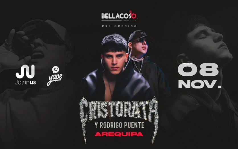 Cristorata y Rodrigo Puente en Arequipa - Bellacoso - Pre Opening