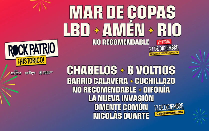 Rock Patrio Histórico, ABONO por 2 días