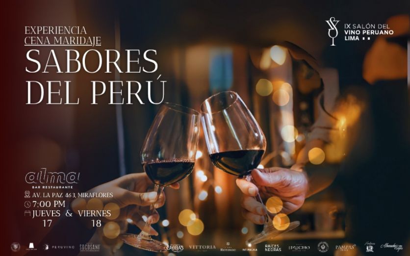 CENA MARIDAJE 2025 - SABORES DEL PERU