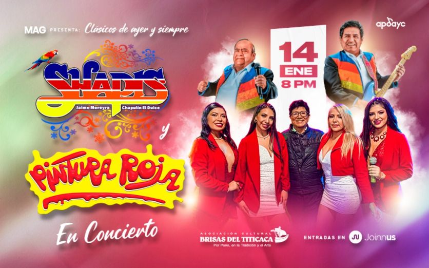 LOS SHAPIS Y PINTURA ROJA EN CONCIERTO - CLÁSICOS DE AYER Y SIEMPRE