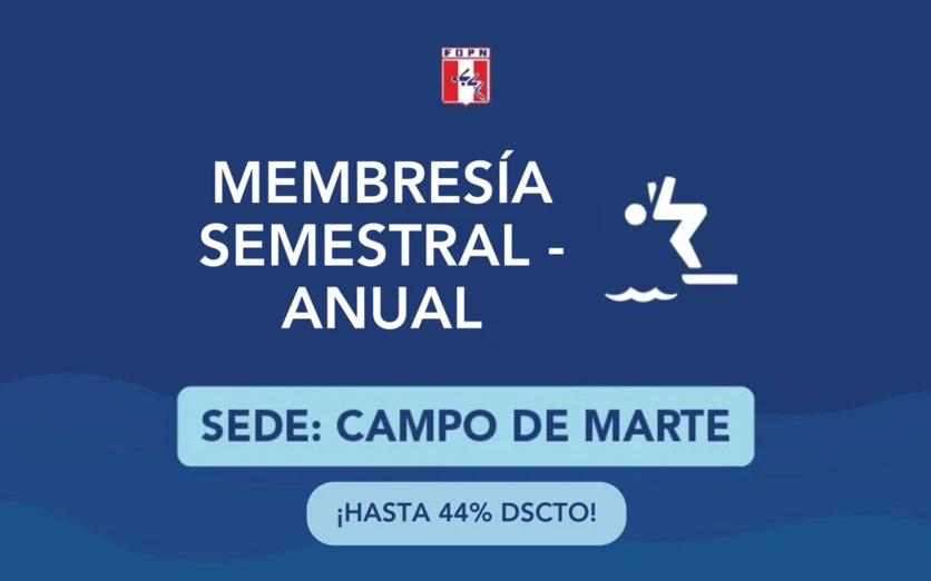 MEMBRESIA ACADEMIA / PISCINA - SEDE CAMPO DE MARTE FDPN 2025