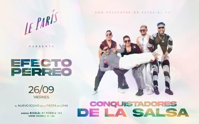 EFECTO PERREO FEAT LOS CONQUISTADORES DE LA SALSA - LE PARIS