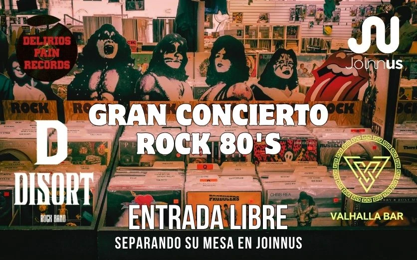 GRAN CONCIERTO DE COVERS: ROCK 80'S Y 90'S EN EL VALHALLA