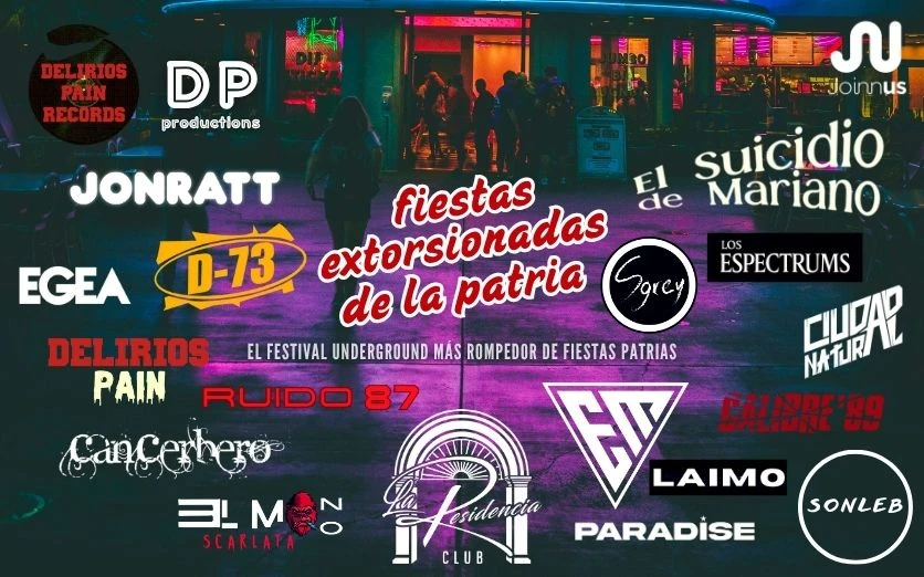 FIESTAS EXTORSIONADAS DE LA PATRIA [FESTIVAL DE ROCK]