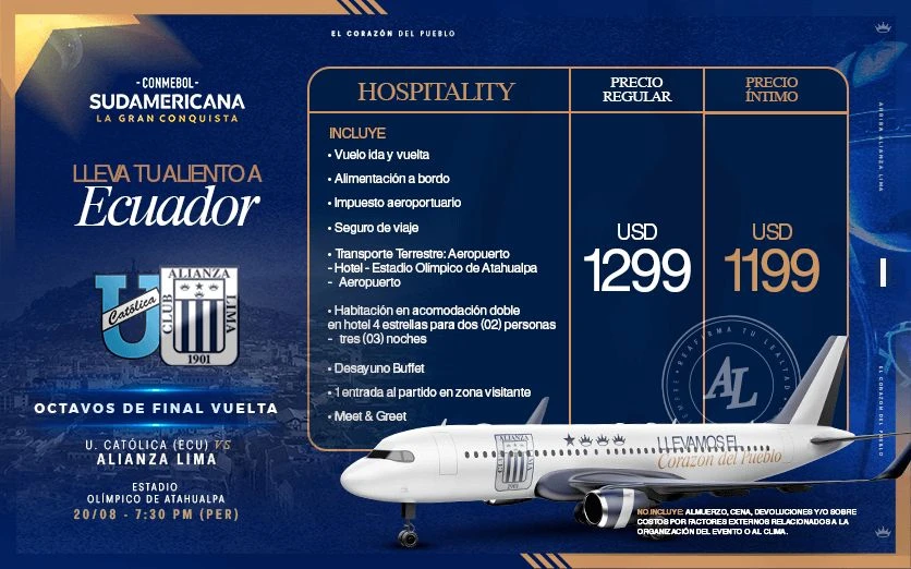 CHARTER BLANQUIAZUL - HOSPITALITY | QUITO 2025