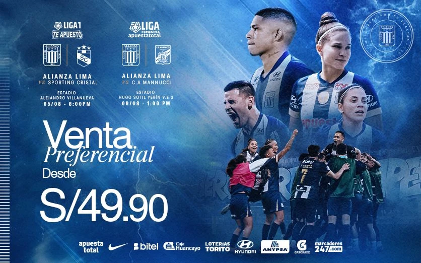 Combo Alianza Lima vs Sport Cristal | Manucci Femenino