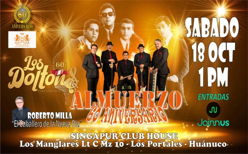 “ALMUERZO 60 ANIVERSARIO LOS DOLTONS” - HUANUCO