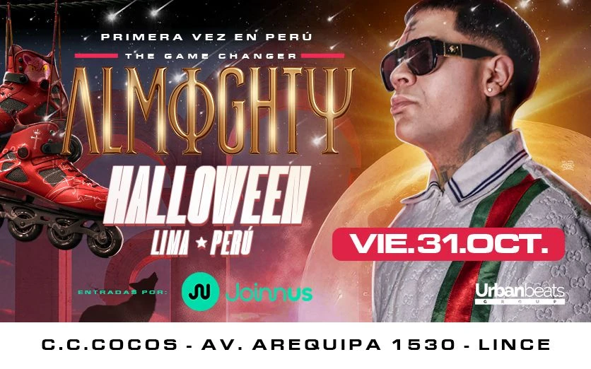 ALMIGHTY ESTE 31 DE OCTUBRE EN HALLOWTRICK