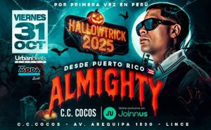 ALMIGHTY ESTE 31 DE OCTUBRE EN HALLOWTRICK