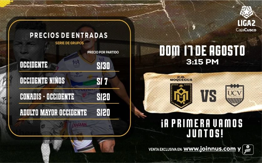 CD MOQUEGUA VS CLUB UCV