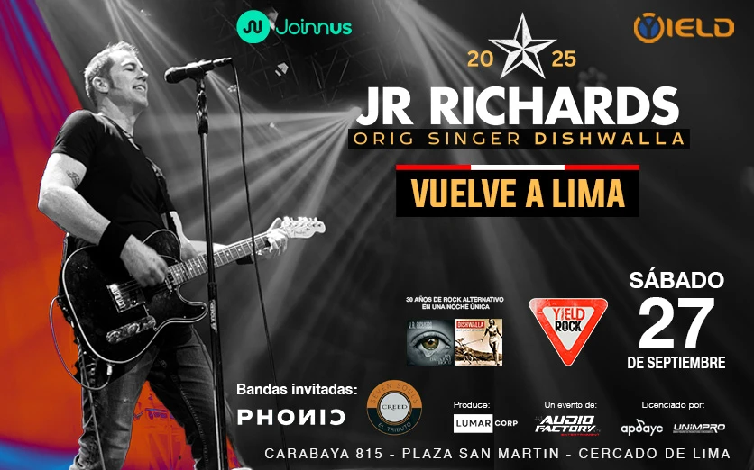★ J.R. Richards la voz de Dishwalla vuelve a Lima ★