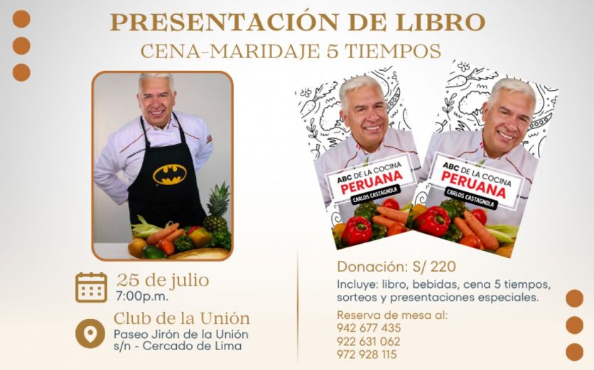 Presentación de libro y cena maridaje - El Chef del Pueblo