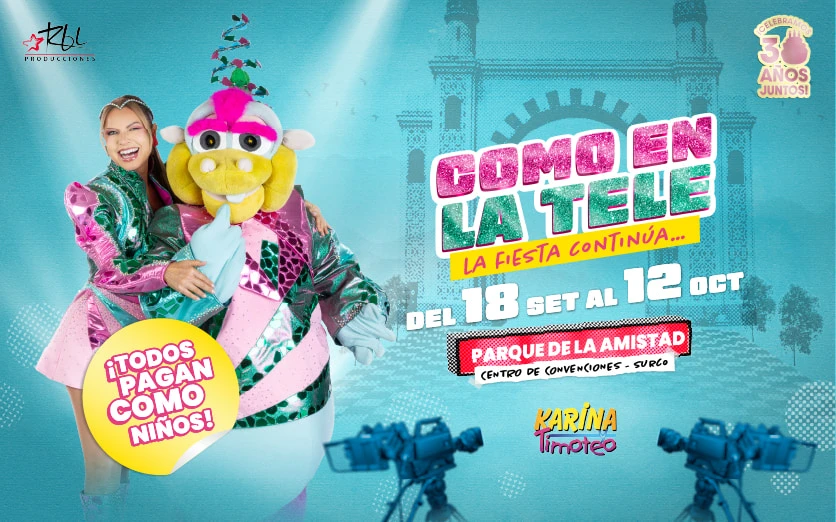 Karina y Timoteo en el Parque de la Amistad: Como en la Tele!