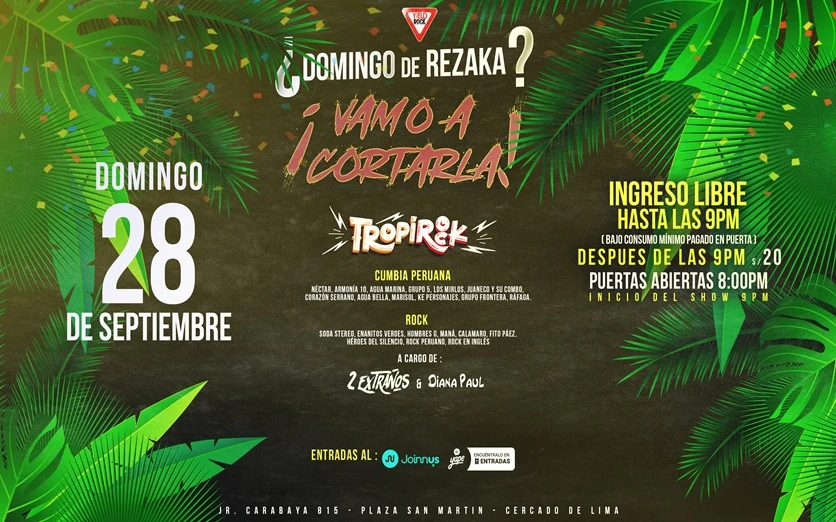 ¿DOMINGO DE REZAKA? ¡VAMO A CORTARLA! - REGRESÓ EL TROPIROCK