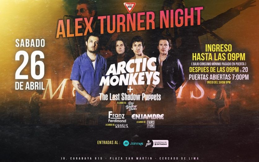 ALEX TURNER NIGHT - TRIBUTO A ARCTIC MONKEYS Y MAS