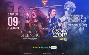 FELIZ CUMPLE ENRIQUE BUNBURY & GUSTAVO CERATI – PARTE II