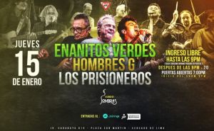 TRIBUTO A ENANITOS VERDES · HOMBRES G · LOS PRISIONEROS